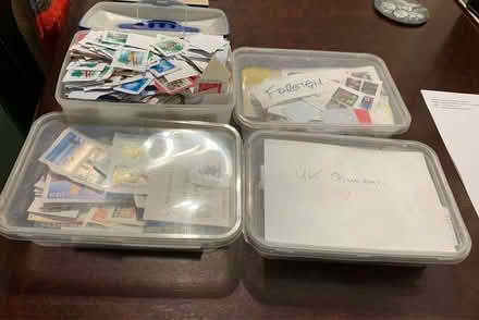 Photo of free 4 boxes of assorted stamps (Crookes, Sheffield S10) #1