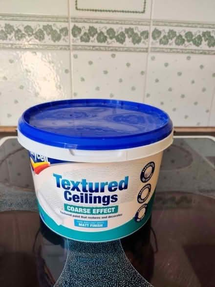 Photo of free White textured paint 2.5 litres (Meersbrook S8) #1