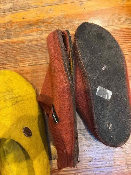 Photo of free Orange Wool slippers (near The Commons) #2