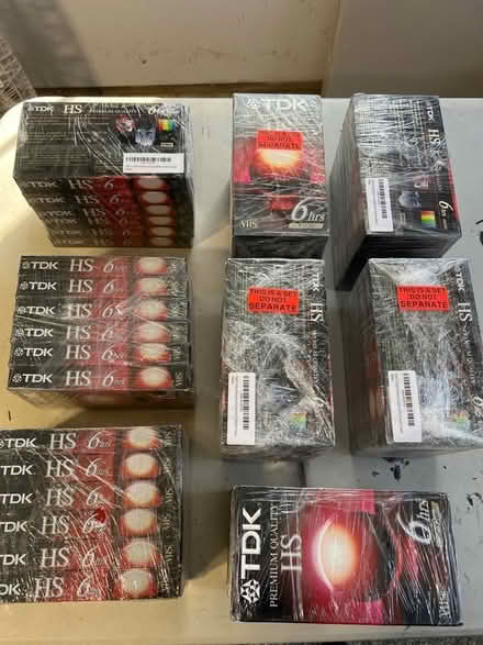 Photo of free (8) bundles NEW 6-hr VHS tapes (Pittsford) #1