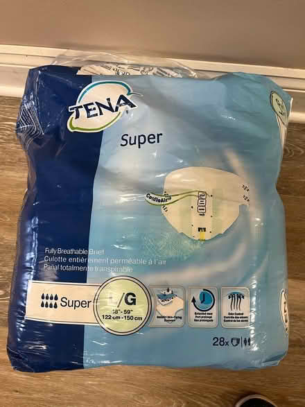 Photo of free Adult diapers size large (Montgomeryville) #1