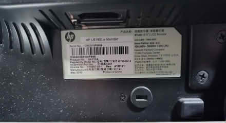 Photo of free HP LE1851w 18.5 inch 1366x768 LCD Monitor, Stand, Cables (Caversham RG4) #4