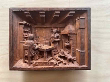Photo of free Wood Carving - Corsica Scene (RG41 Winnersh) #1