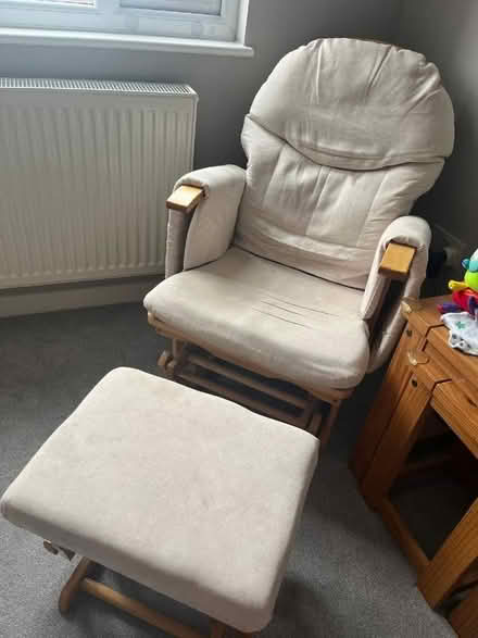 Photo of free Gliding rocking chair and footstool (Botley OX2) #2