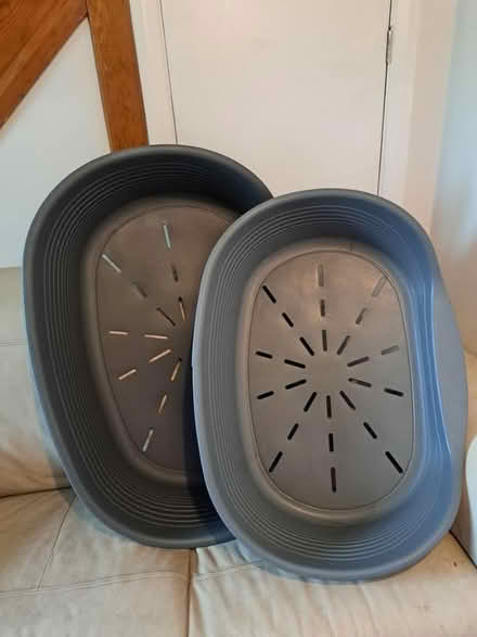 Photo of free 2 x Plastic Dog Beds (Northwich CW9) #1