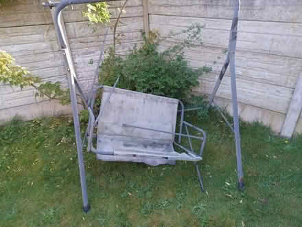 Photo of free Swing chair metal totally damaged (Norris green L11) #1
