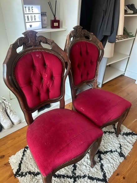 Photo of free red chairs (BN2) #3