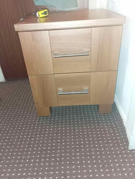 Photo of free 2 drawer bedside unit (Edge of moss. SK11) #1