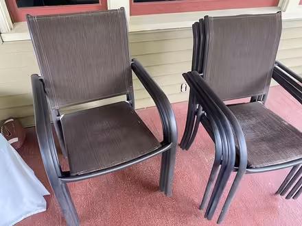 Photo of free 8 Outdoor chairs (inner N/NE Portland) #1
