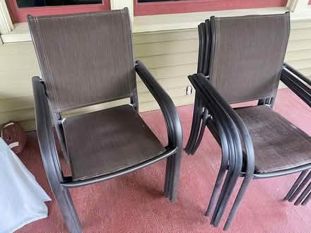 Photo of free 8 Outdoor chairs (inner N/NE Portland) #1