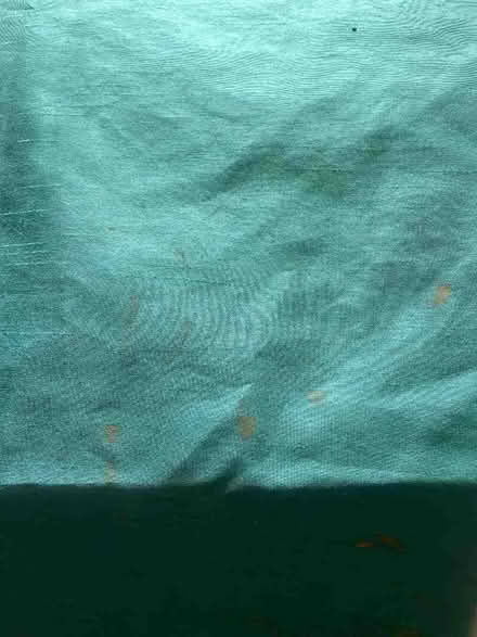Photo of free green curtains, fair condition, pencil pleat, one pair (Epsom KT18) #2