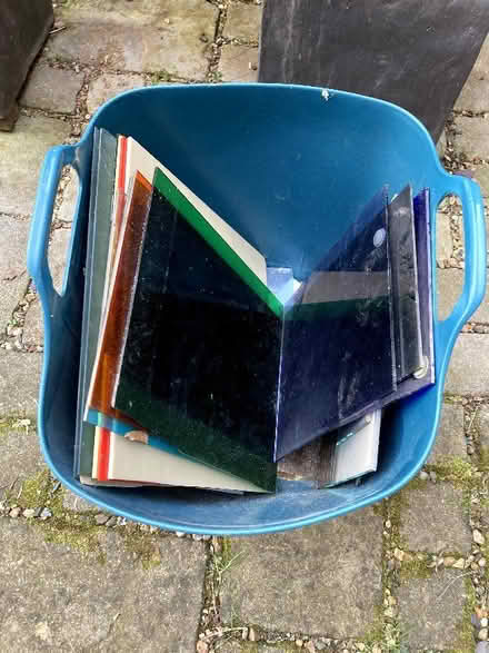 Photo of free Coloured glass for stained glass work/window making (Stoke Holy Cross NR14) #1