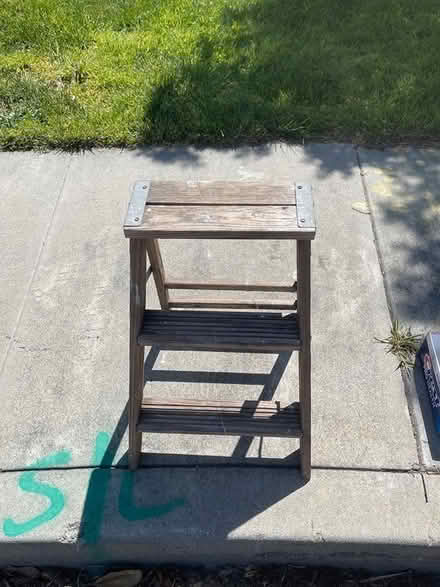 Photo of free Wooden step ladder (Santa Clara) #1