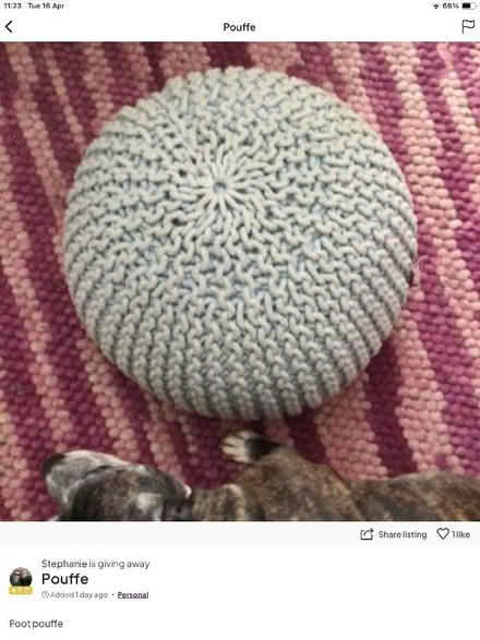 Photo of free Pouffe (Kedleston Road DE1) #1