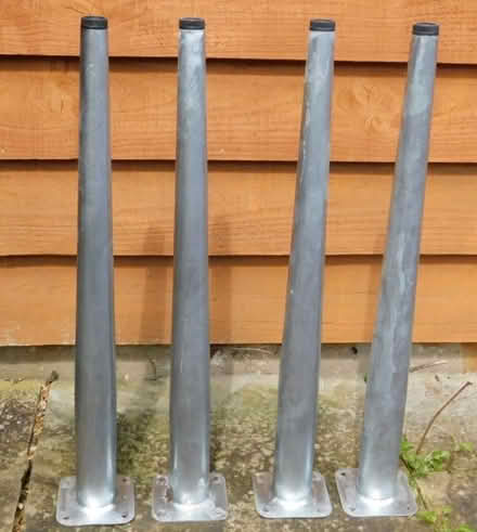 Photo of free 4 metal chair legs (71cm tall each) (Caversham RG4) #1