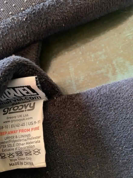 Photo of free Marvel Slippers Size 10 (Dereham Rd area NR2) #3