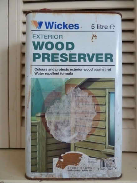 Photo of free Wickes Wood Preserver 5lt (Tufnell Park N19) #1