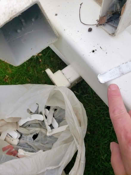 Photo of free Four vinyl/PVC railing sections (Lenni Rd near Rt 452) #3