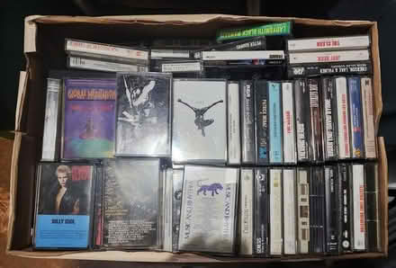 Photo of free Box of Cassette Tapes - Music (Landing) #1