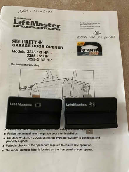 Photo of free 2 LiftMaster Garage Door Openers (Sagamore Hills/northfield) #1