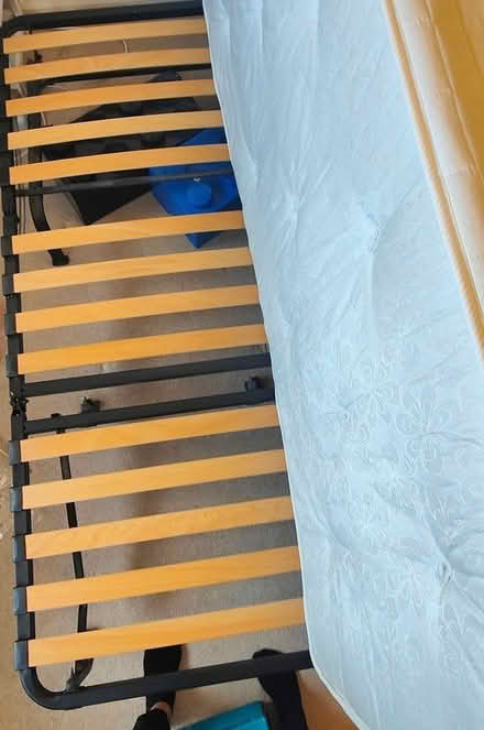 Photo of free Single bed frame and mattress (Stockport SK3) #1