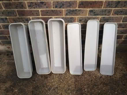 Photo of free Three planters with matching trays (Old Coulsdon CR5) #2