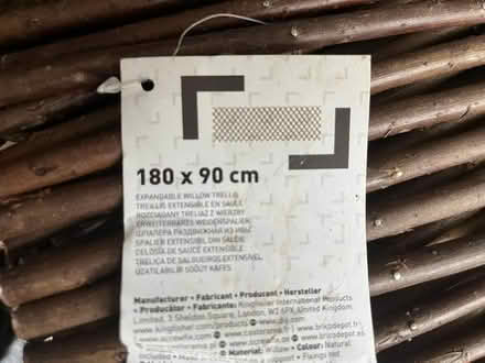 Photo of free 6* 180x90cm expandable willow trellis (Poplars SG2) #2