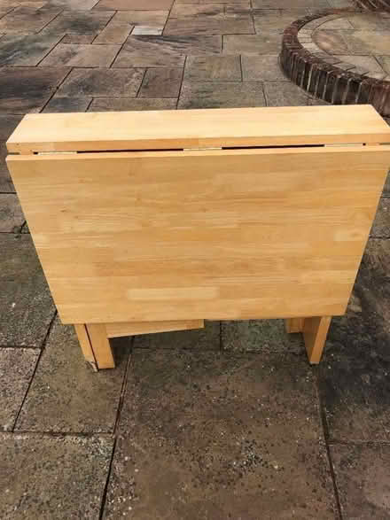 Photo of free Drop leaf table (Rose Green PO21) #1