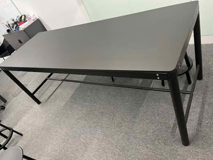 Photo of free Long High Black Steel Table (Marylebone W1G) #1