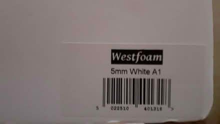 Photo of free Hobbycraft white foam sheet A1 (Loosley Row HP27) #1