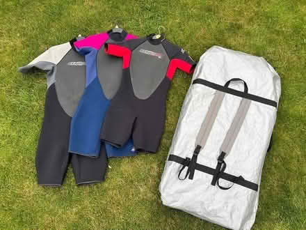 Photo of free 3 Wet Suits, 3 Sizes & 2 Body Boards in Bag (Maldon CM9) #1