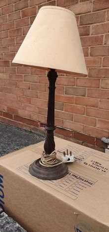 Photo of free Wooden table lamp (Marsh Barton EX2) #2