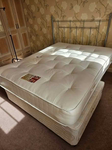 Photo of free King size divan bed and mattress (St Nicholas SG1) #1