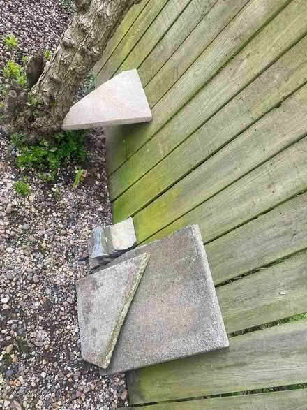 Photo of free Broken paving slabs (Meadow Rise NE5) #1