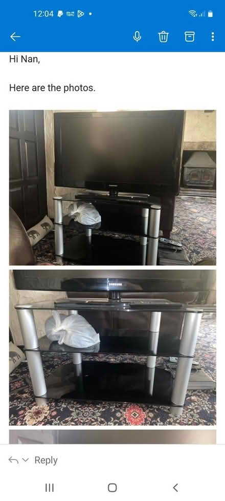 Photo of free Tv and stand (Truro Cornwall) #1