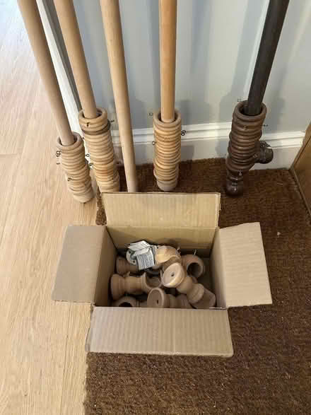 Photo of free Selection of curtain poles (wood) (Ubbeston IP19) #2