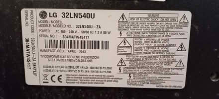 Photo of free tv lg32 (Basingstoke, RG21) #2