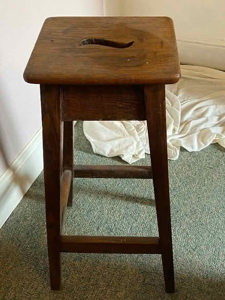 Photo of free Tall wooden stool (Odd Down) #1