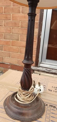 Photo of free Wooden table lamp (Marsh Barton EX2) #1