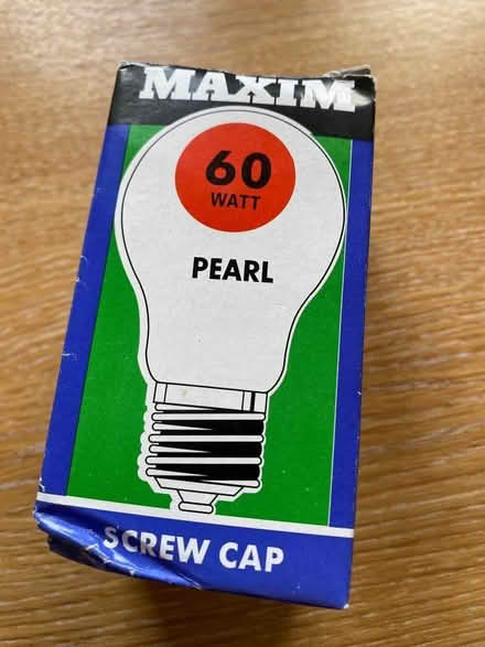 Photo of free 60W Pearl Screwcap E27 Bulb (Ness CH64) #2