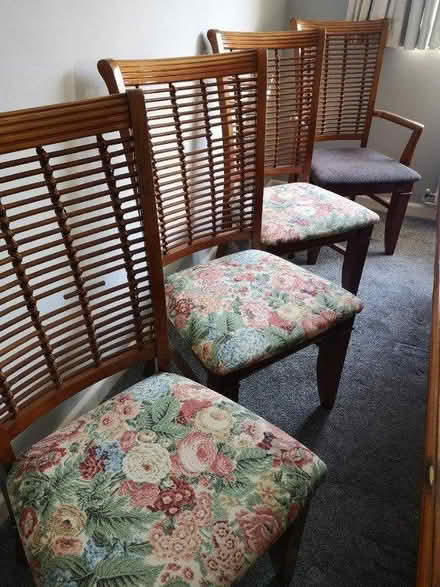 Photo of free 6 chairs fresh upholstery (BH2) #3