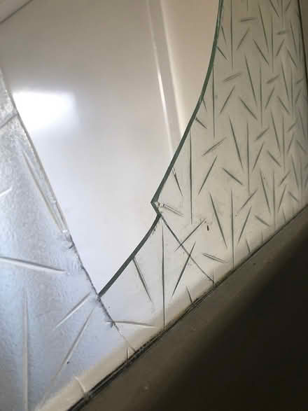 Photo of Frosted glass 4 broken window pane (Beckenham) #2