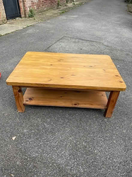Photo of free solid pine coffee table (Grove Park Chiswick W4) #1