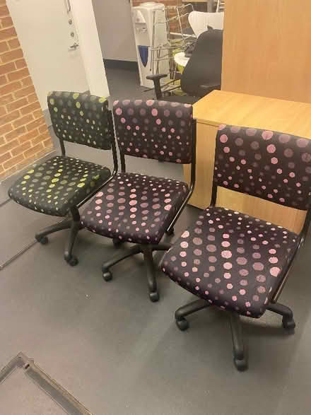 Photo of free Spotted Office Chairs (University of Sussex BN1) #1