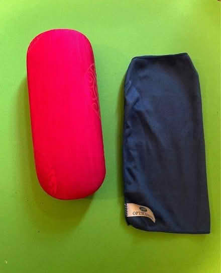 Photo of free Pink glasses case & cleaning cloth (Surbiton KT6) #1