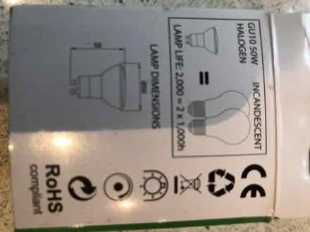 Photo of free Halogen GU10 50 watt light bulbs (Bloxham OX15) #1