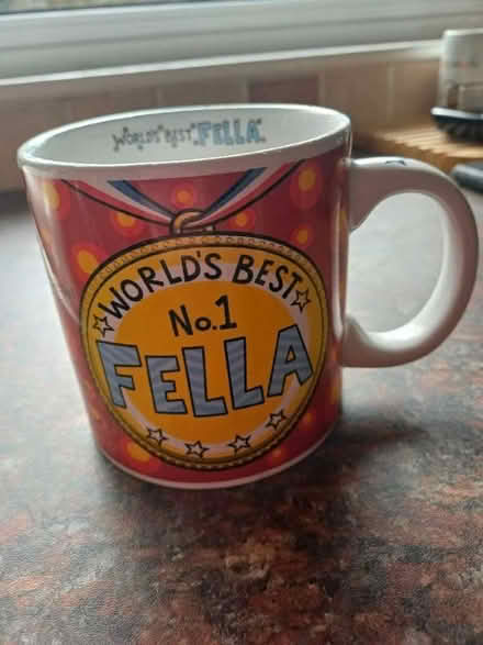 Photo of free Worlds best no.1 fella mug (Marldon TQ3) #1