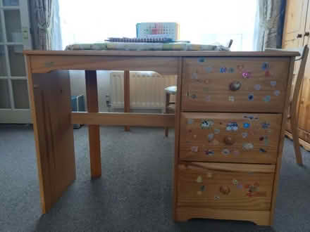 Photo of free Wide Pine desk (Orpington) #2