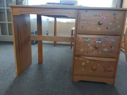 Photo of free Wide Pine desk (Orpington) #1