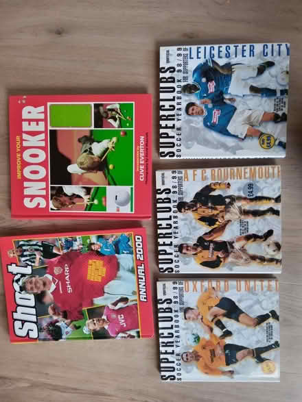 Photo of free old sports books (snooker/football) (RG5 Woodley) #1
